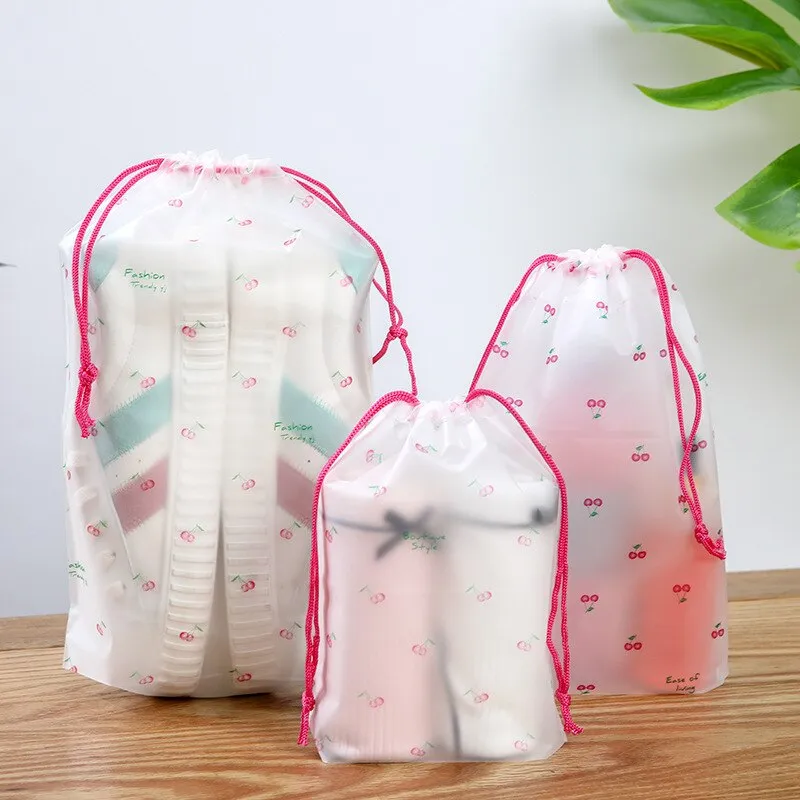 10PCs Dust-Proof and Moisture-Proof Drawstring Storage Bag, Cosmetics Clothes Shoes Travel Buggy Bag