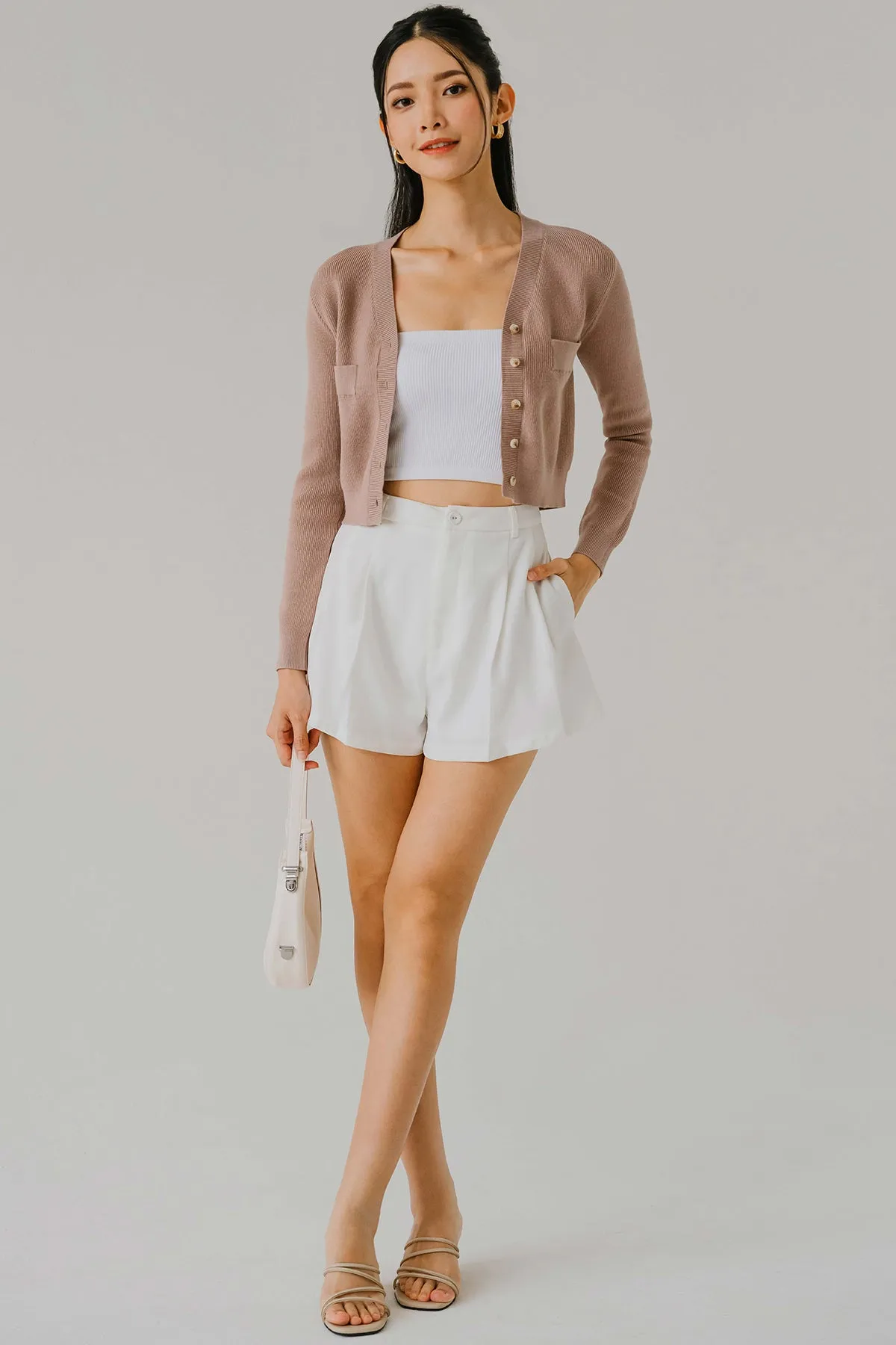 All-Rounder Pleat Shorts (White)