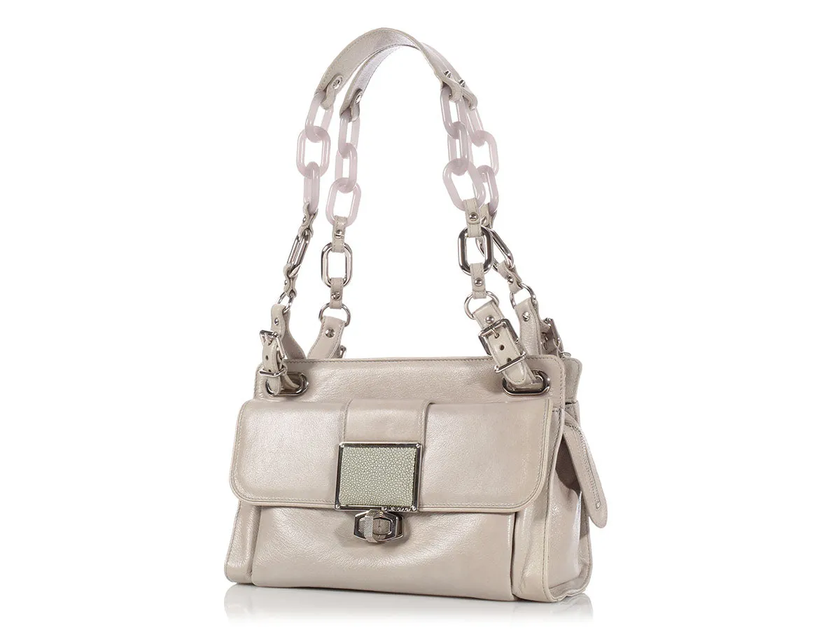 Balenciaga Gray Cherche Midi Satchel