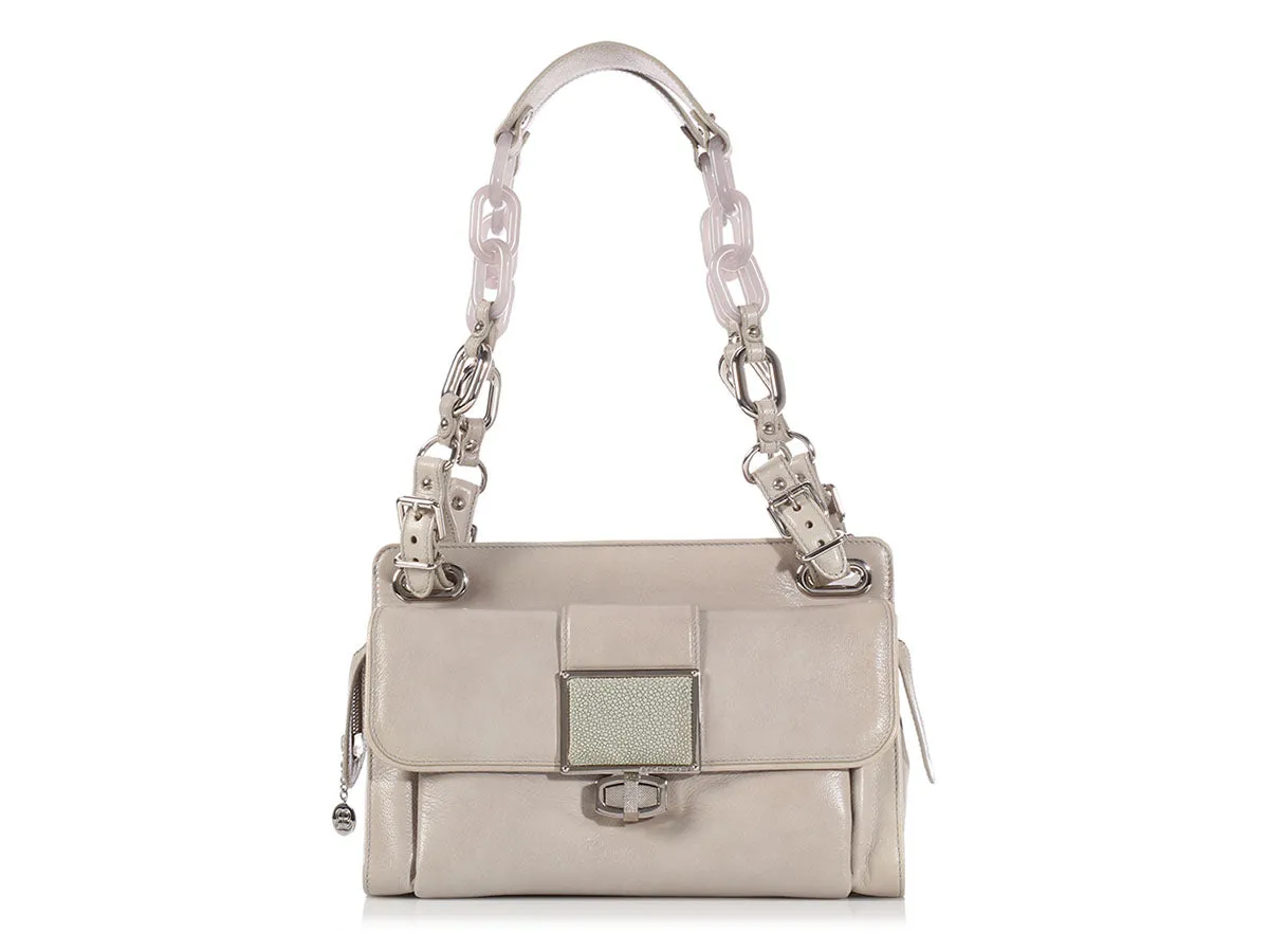 Balenciaga Gray Cherche Midi Satchel