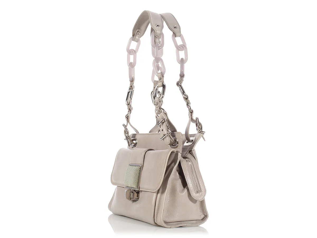 Balenciaga Gray Cherche Midi Satchel