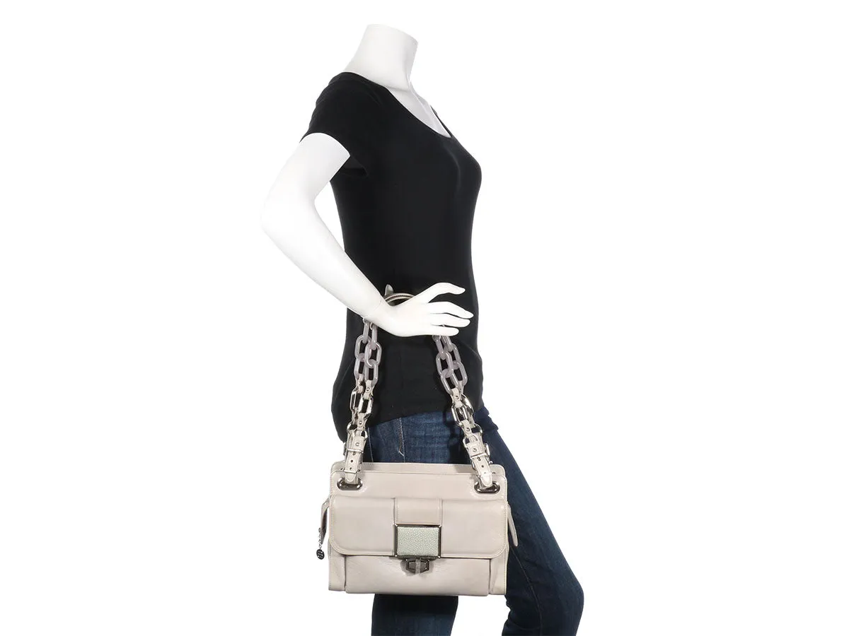 Balenciaga Gray Cherche Midi Satchel