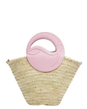 Biloumoon Basket Tote in Pink