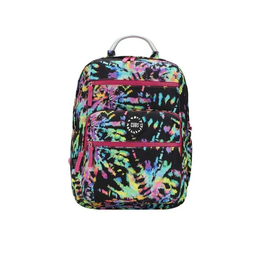 Black Canvas Neon Colors Backpack