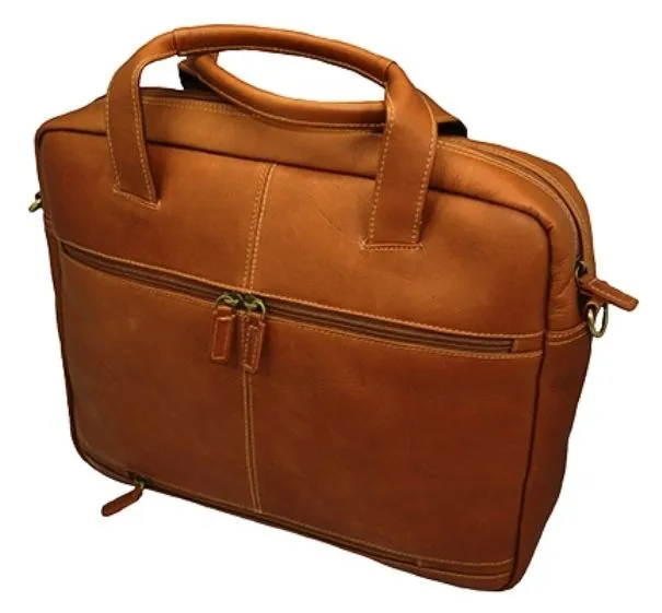 DayTrekr Leather Slim Laptop Brief