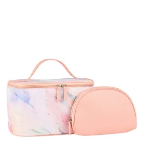 DB Good to Go Overnight Duo Cosmetic Bags - Blush Strokes