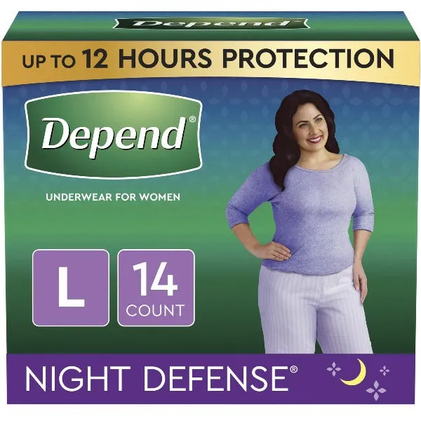 Depend Night Defense Underwear for Women