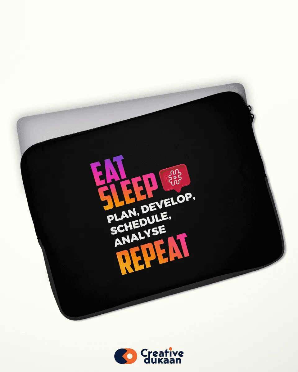 Eat, Sleep, Repeat Laptop Sleeves