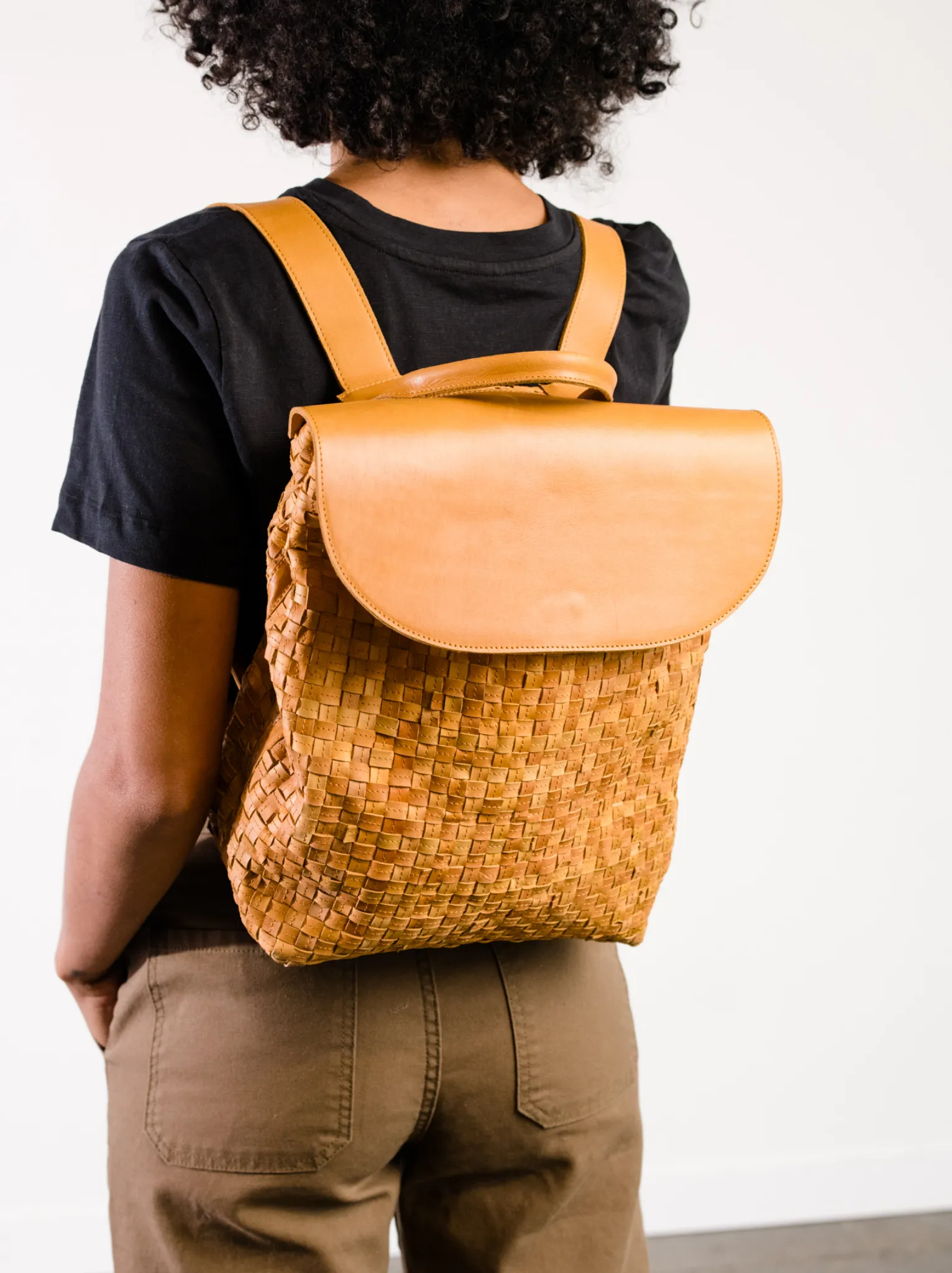 Elsa Basketweave Backpack