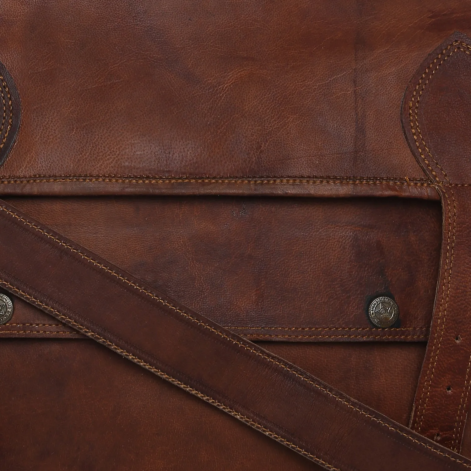 Handmade Leather Satchel 15"