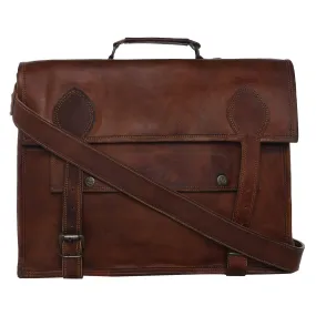 Handmade Leather Satchel 15"