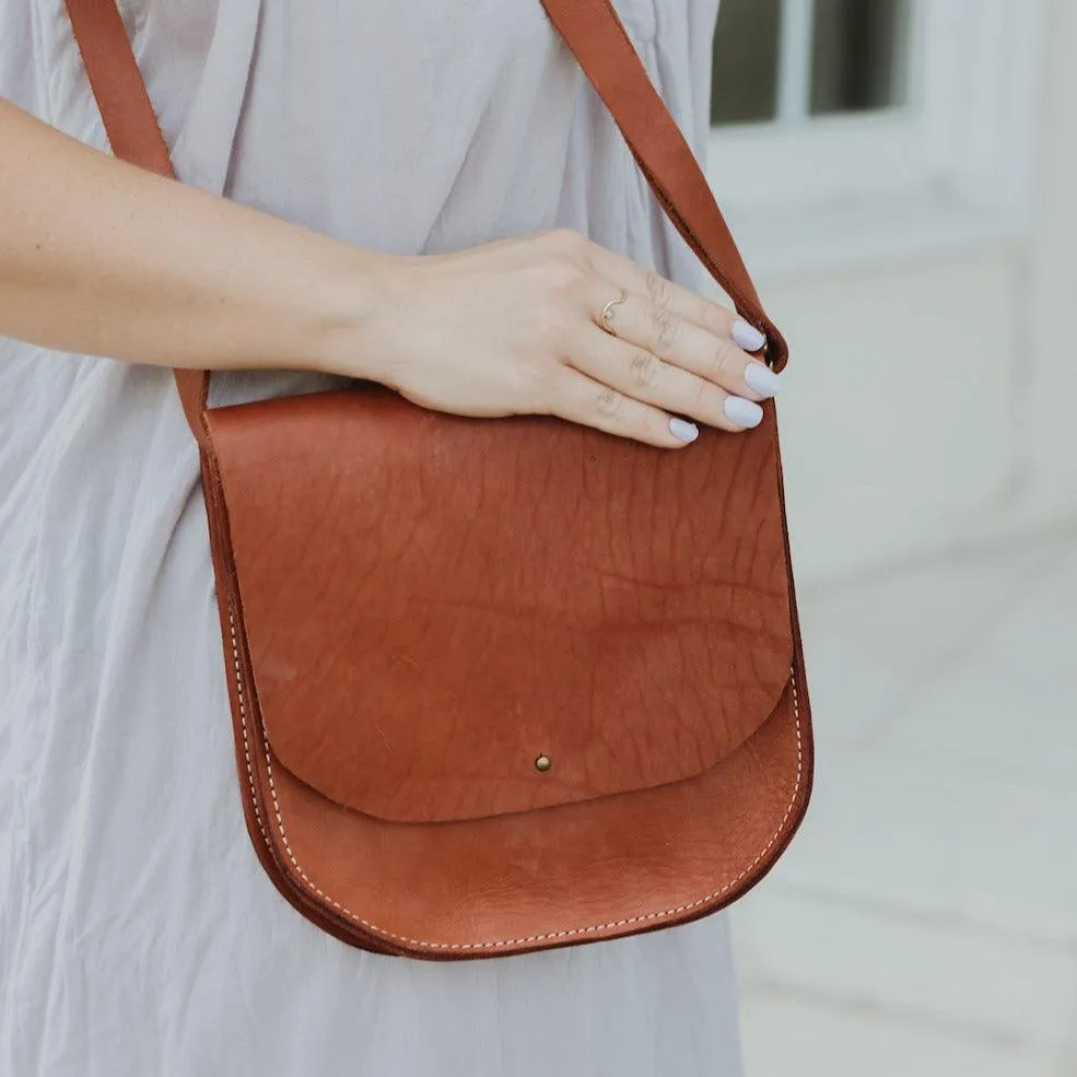 Handmade Minimalist Leather Saddlebag