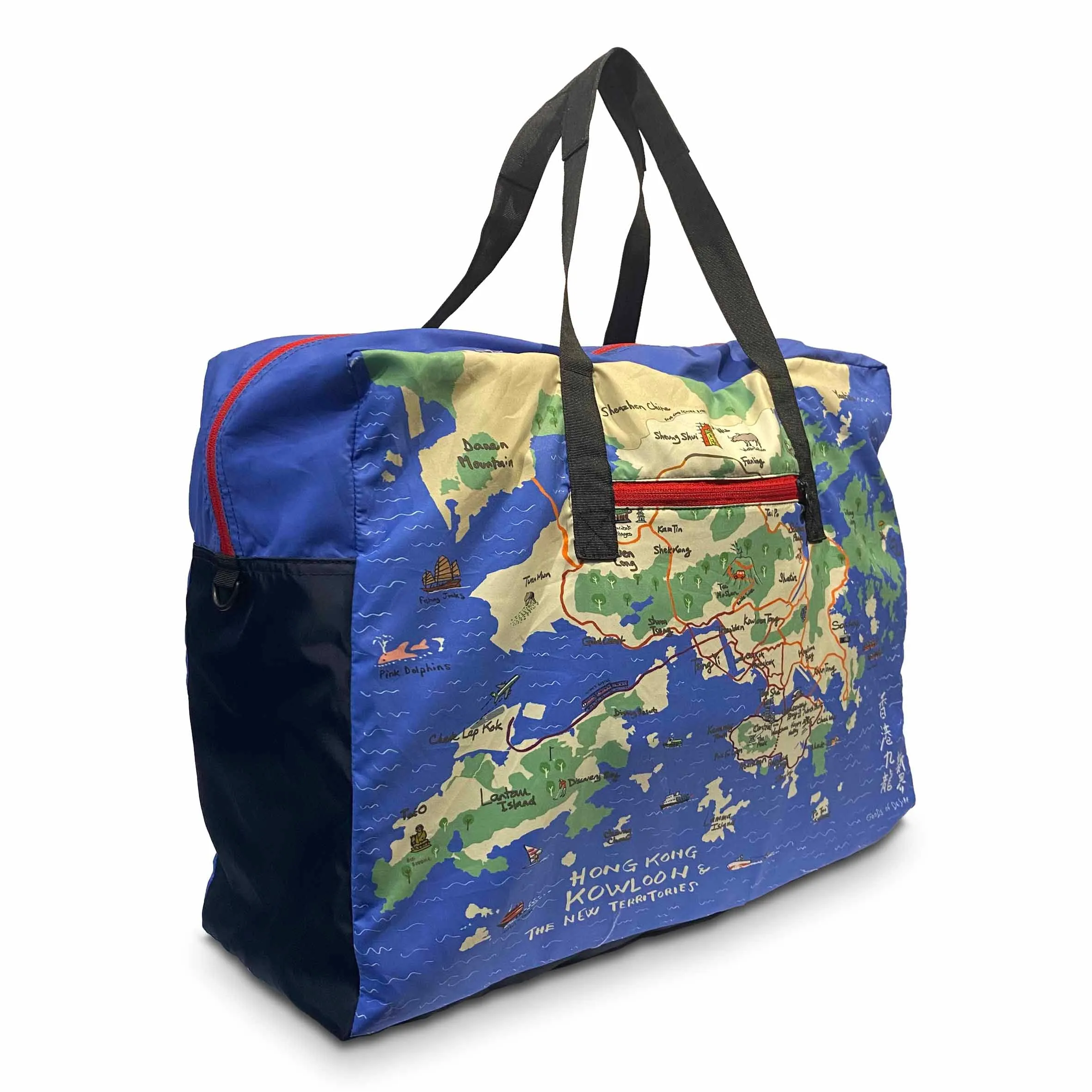 HK Hobbies Map Foldable Travel Duffel