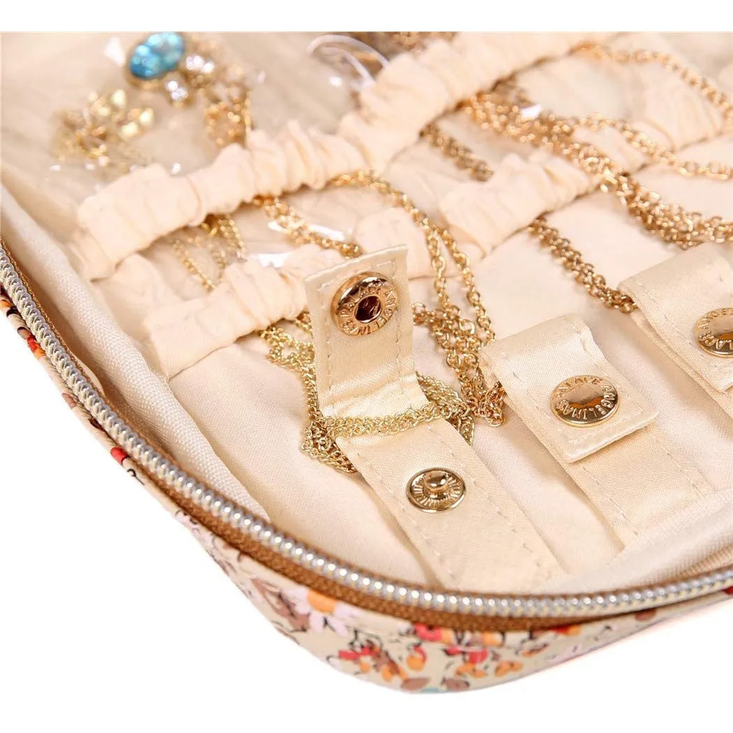 Jewelry Bag Large Blossom Tan