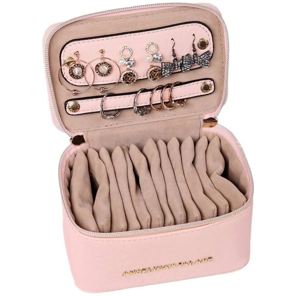 Jewelry Organizer Case Soft Pink