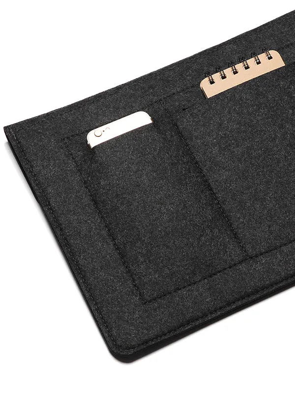 Laptop Case, Felt, Dark Grey, 12/13.3/15.4 Inch