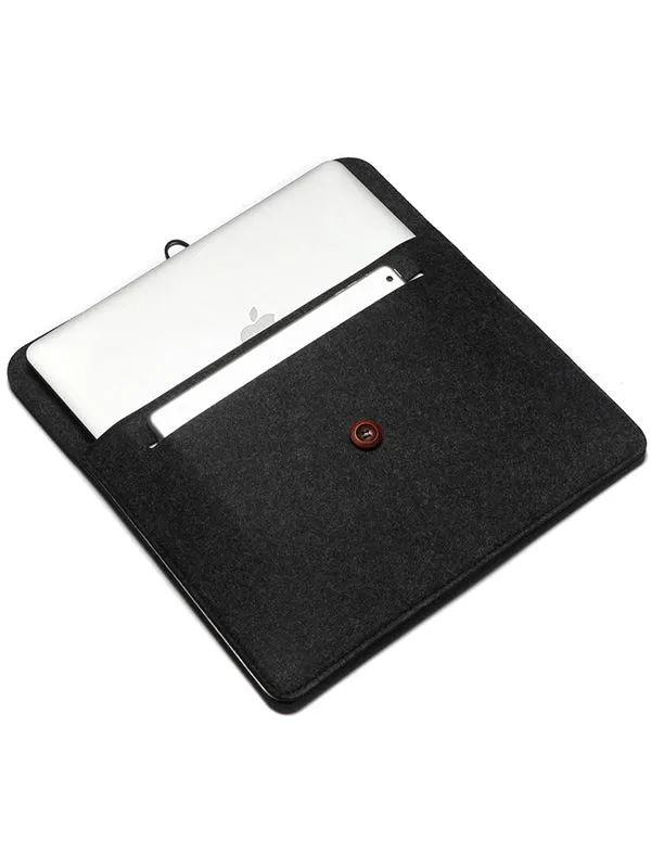 Laptop Case, Felt, Dark Grey, 12/13.3/15.4 Inch