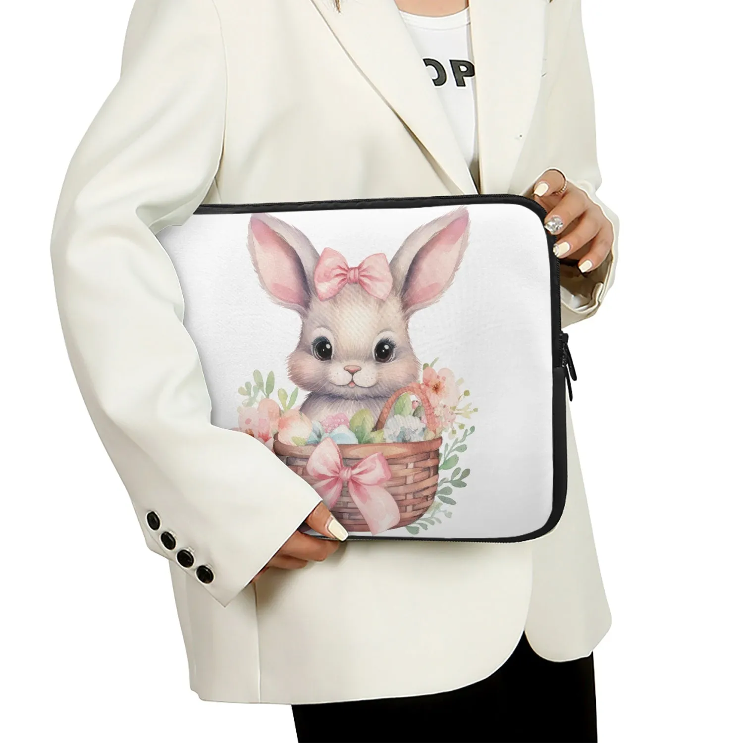 Laptop Sleeve - without handles Easter Bunny