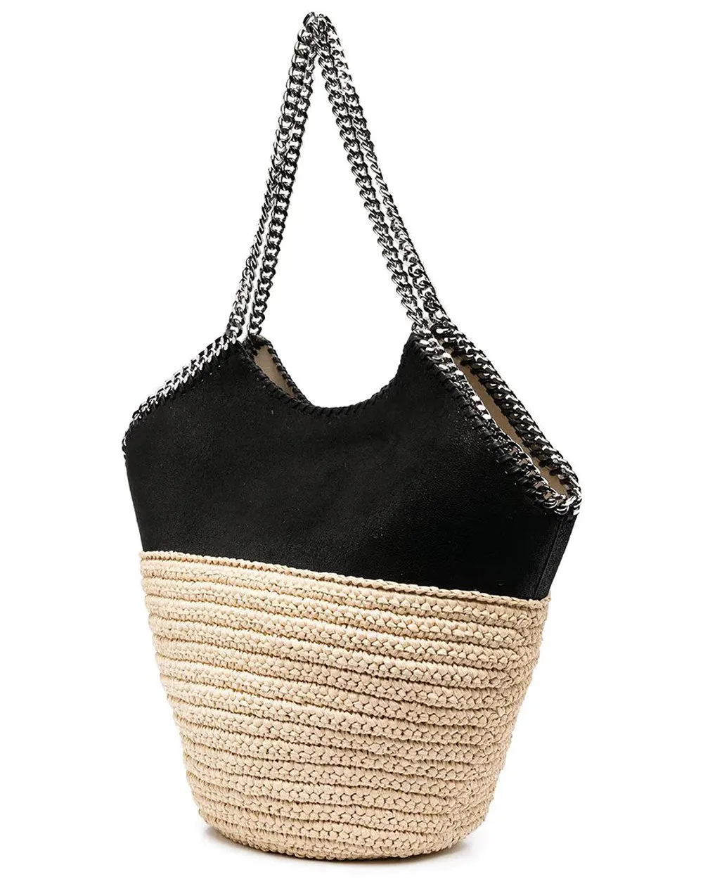 Large Falabella Shoulder Bag in Black Natural