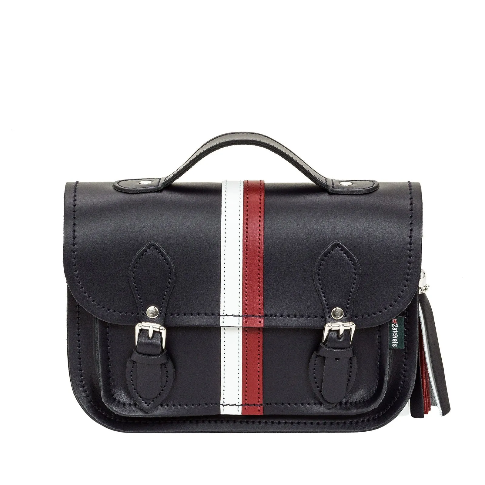 Leather Midi Satchel - British Edit