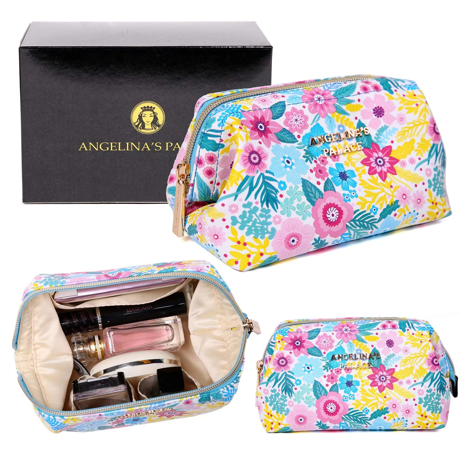 Makeup Bag Blossom Blue