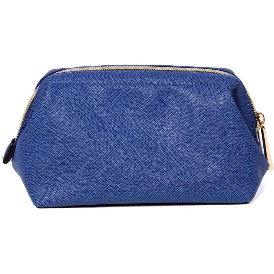 Makeup Bag Dark Chambray