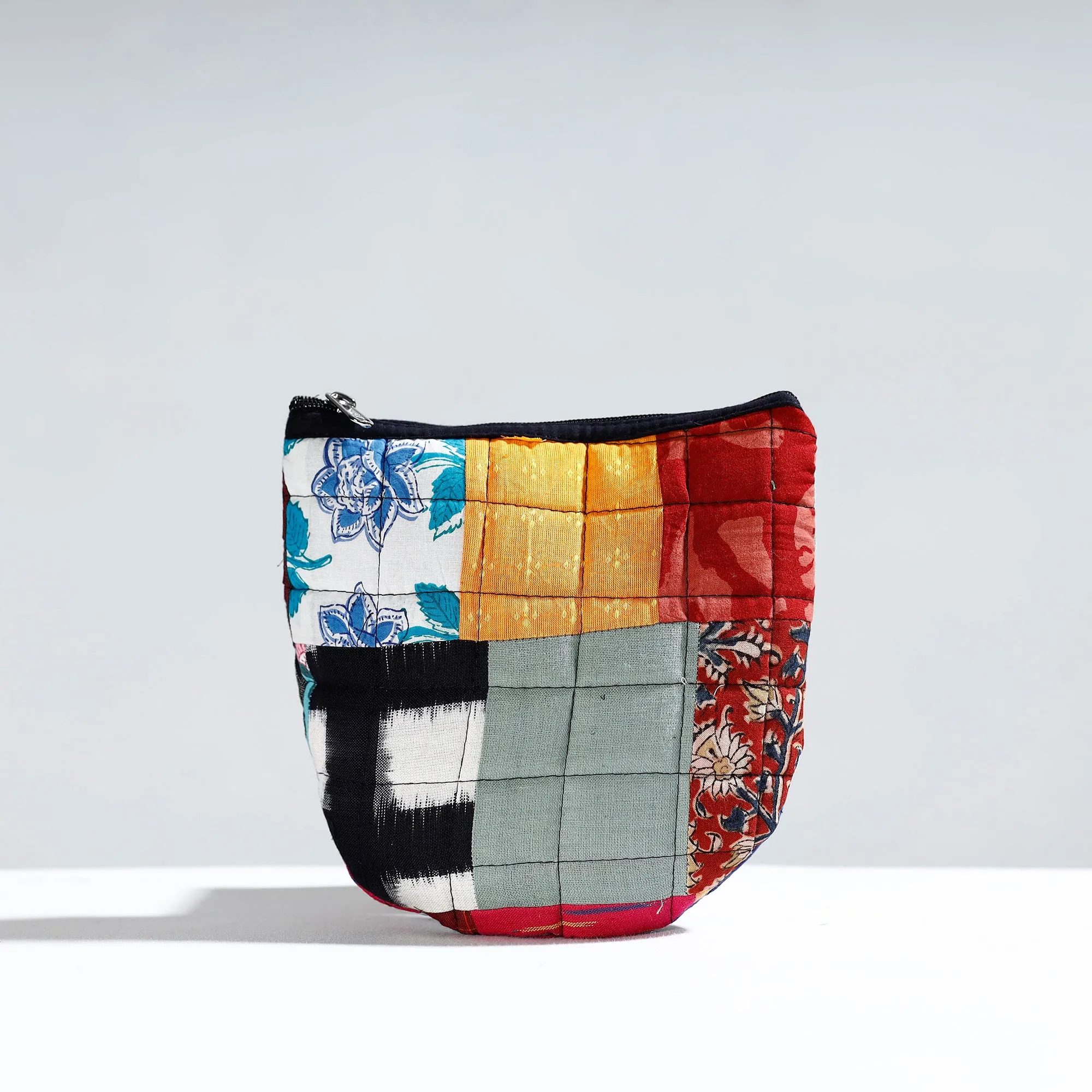 Multicolor - Handmade Quilted Patchwork Utility Pouch 35