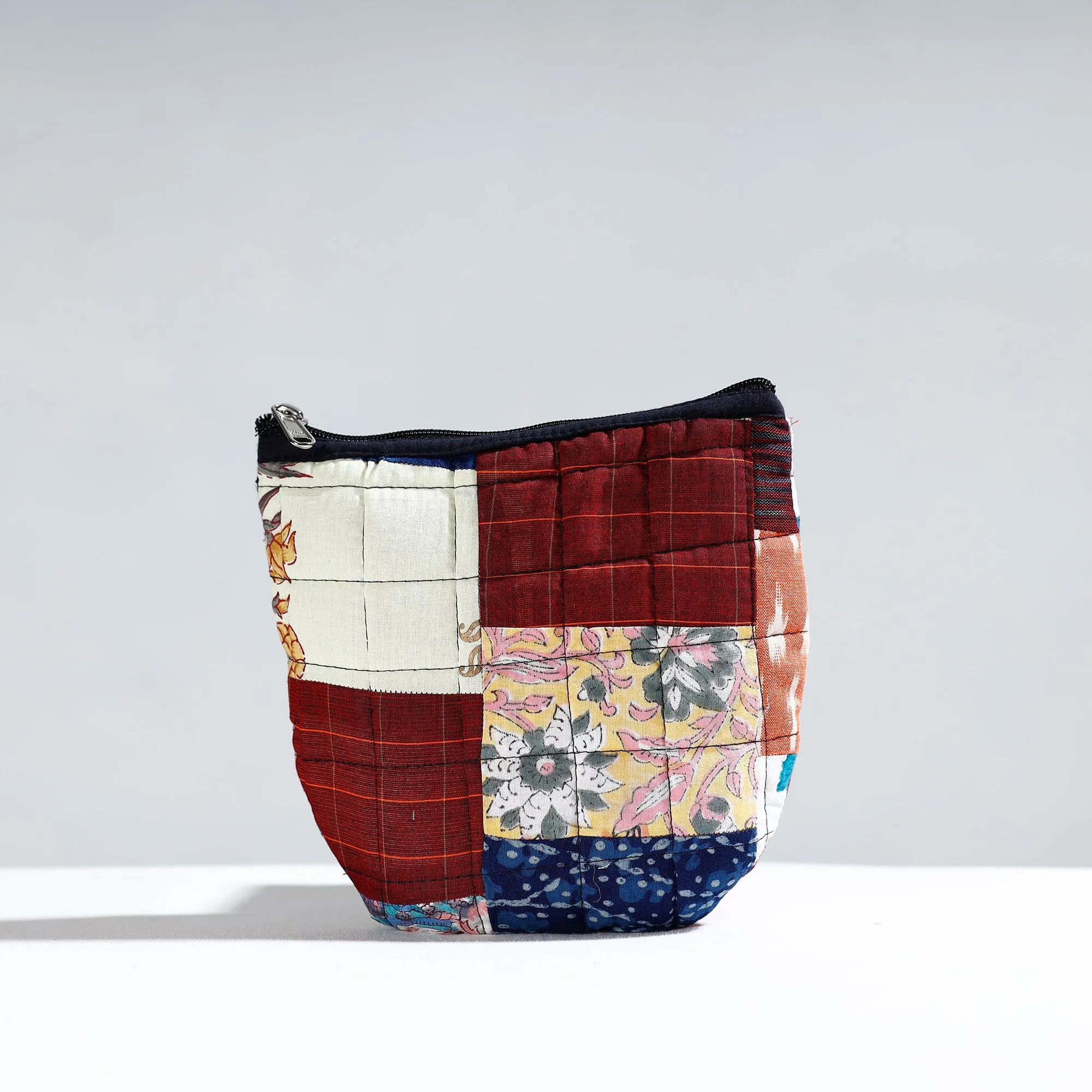 Multicolor - Handmade Quilted Patchwork Utility Pouch 45