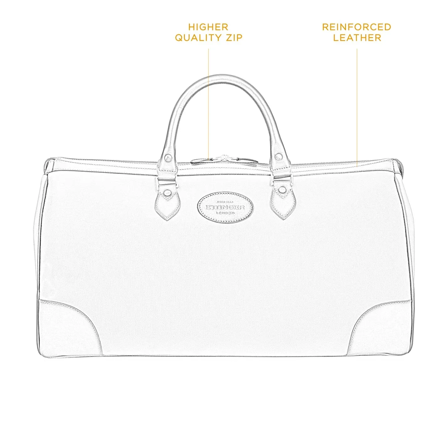 New Hurlingham Overnight Bag - Ivory