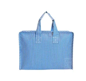 Overnight Tote - Gingham Royal