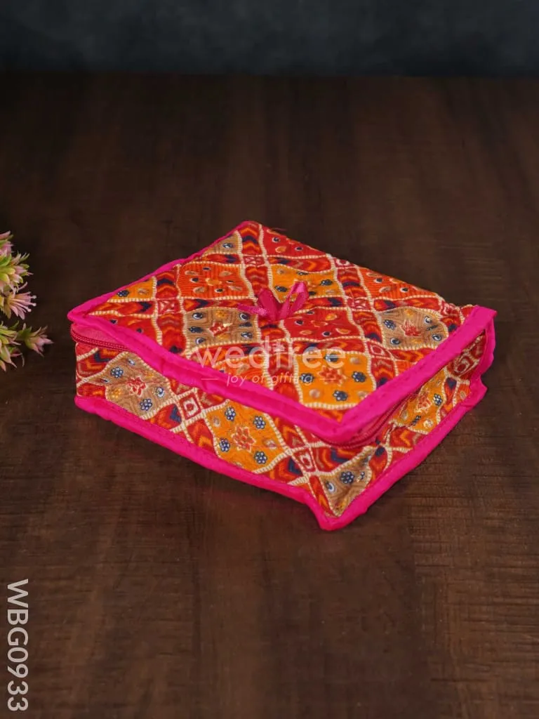 Patola Printed Jewel Organizer - Small - WBG0933