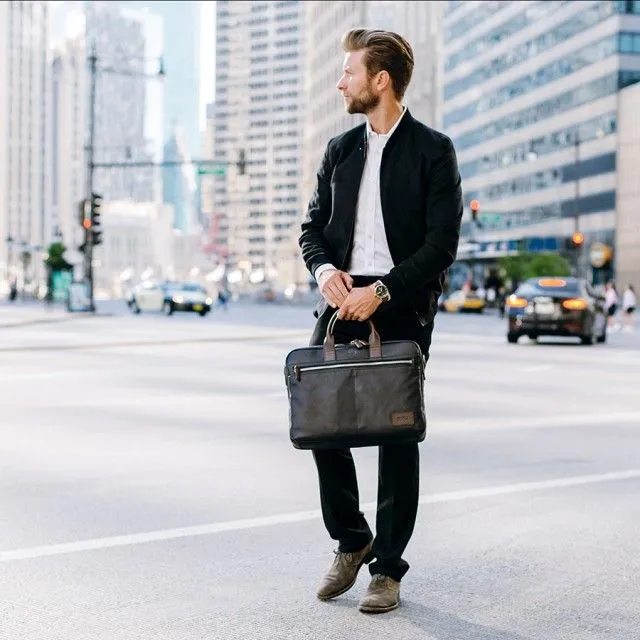 SOLO ROADSTER COLLECTION SHOREWOOD LEATHER BRIEFCASE