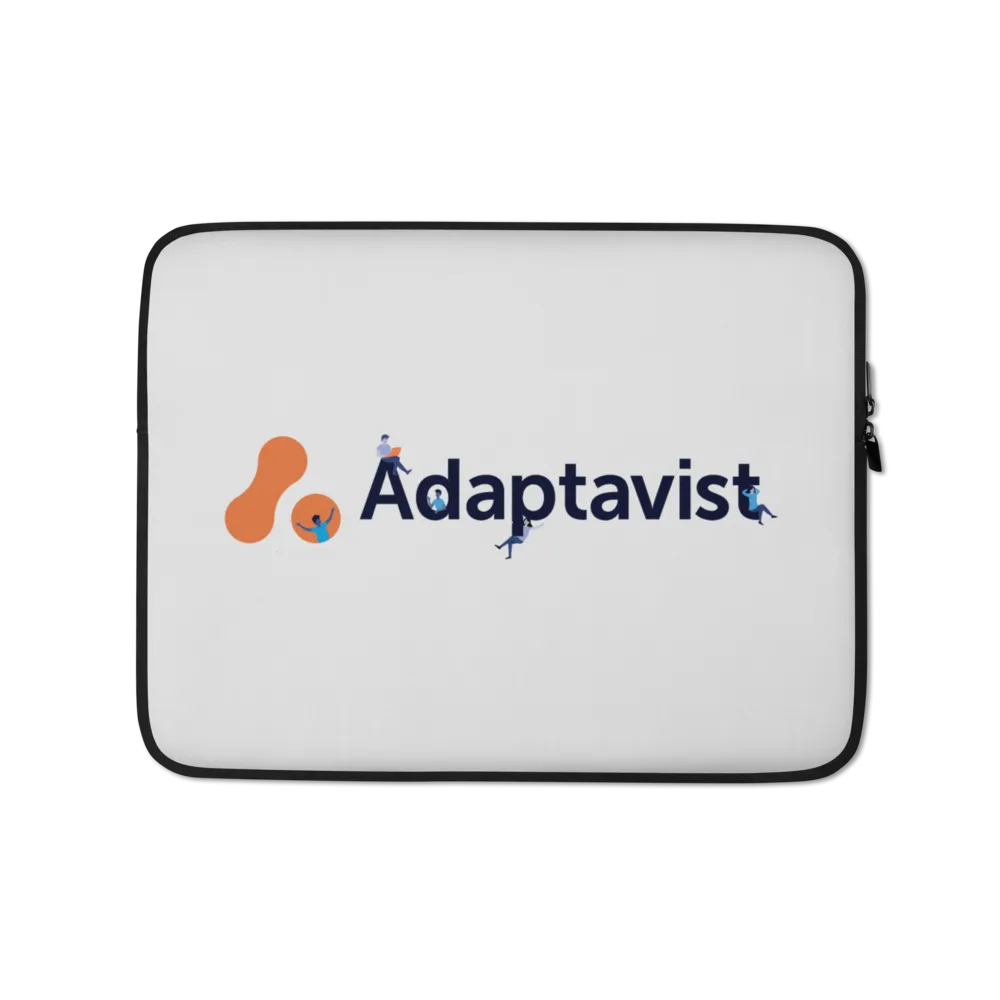 White Laptop Sleeve 13" - Adaptavist Logo People Design